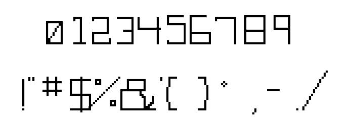 Robot Attack Regular Font OTHER CHARS