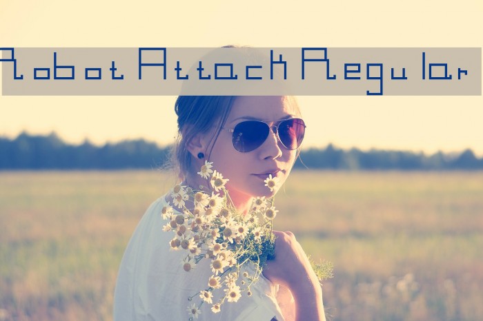 Robot Attack Regular Font examples