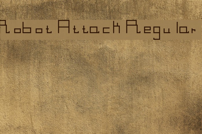 Robot Attack Regular Font examples