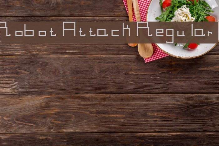 Robot Attack Regular Font examples