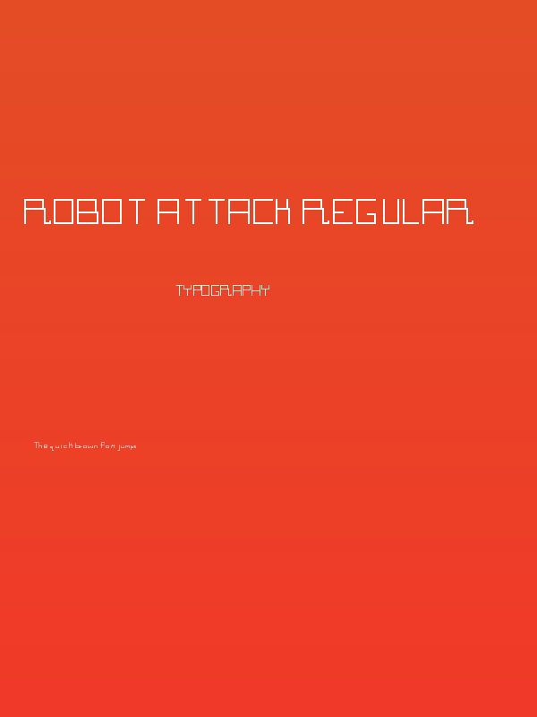 Robot Attack Regular Poster