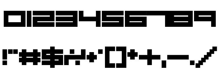 Robot Blocks Font OTHER CHARS