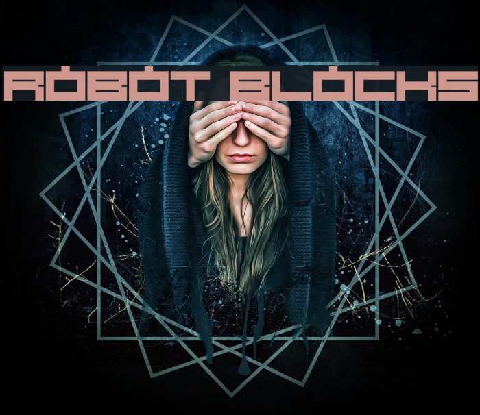 Robot Blocks Font examples