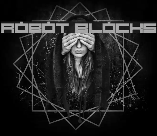 Robot Blocks Font examples