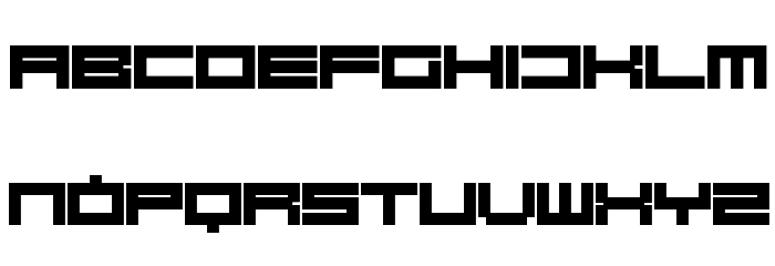 Robot Blocks Font LOWERCASE