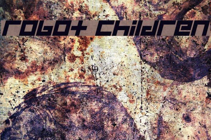 Robot Children Font examples