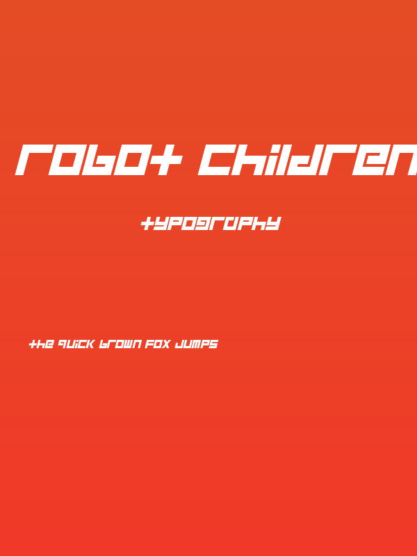 Robot Children Poster