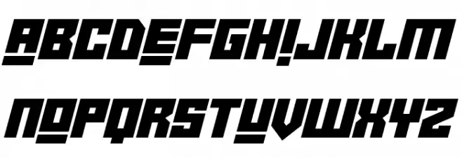 Robot Crush Italic خط أحرف كبيرة