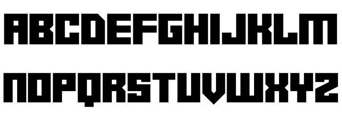 Robot Crush Font LOWERCASE