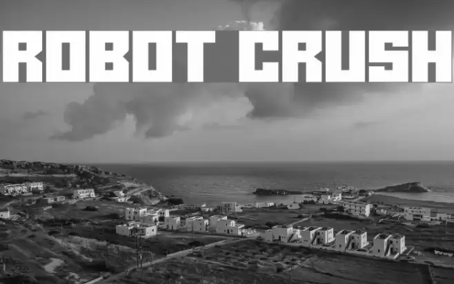 Robot Crush Font examples