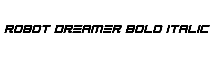 Robot Dreamer Bold Italic  Fuentes Gratis Descargar
