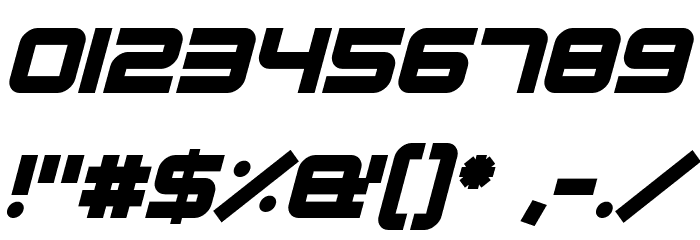 Robot Dreamer Bold Italic Font OTHER CHARS