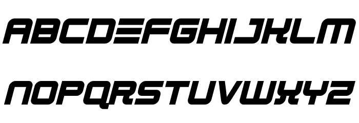 Robot Dreamer Bold Italic Font LOWERCASE