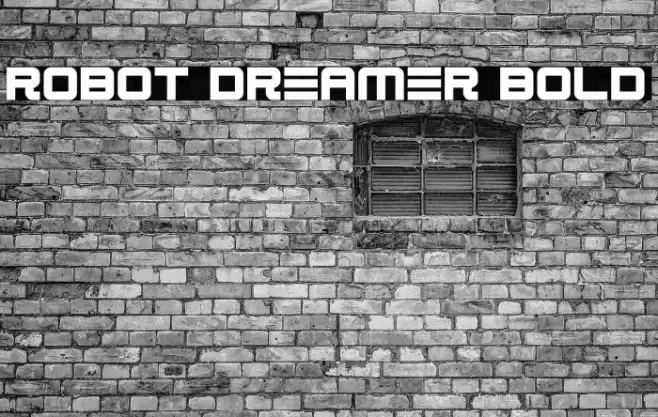 Robot Dreamer Bold Font examples