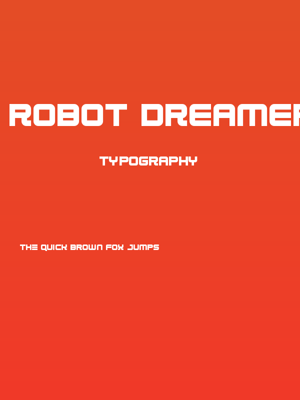 Robot Dreamer Bold Poster
