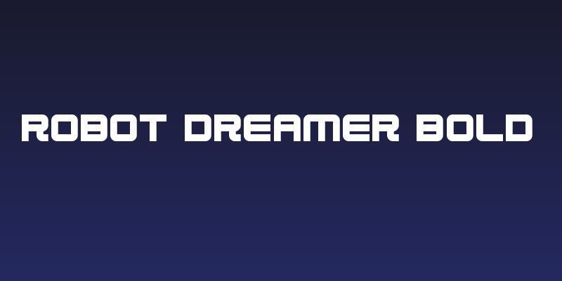 Robot Dreamer Bold Social Header