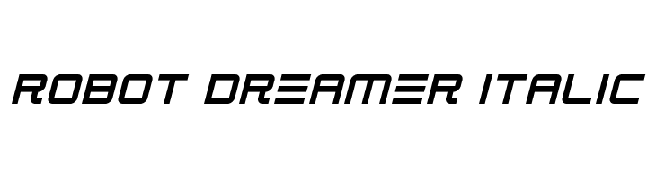 Robot Dreamer Italic  font caratteri gratis