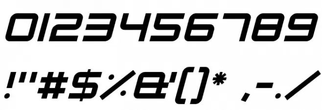 Robot Dreamer Italic Font OTHER CHARS