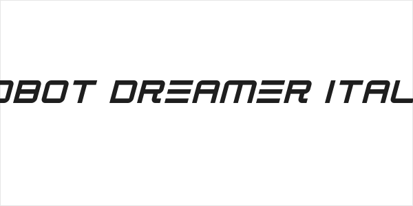Robot Dreamer Italic Logo