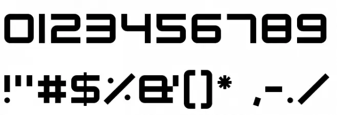 Robot Dreamer Font OTHER CHARS