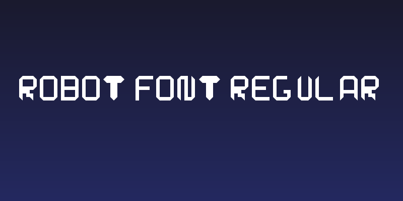Robot Font Regular Social Header