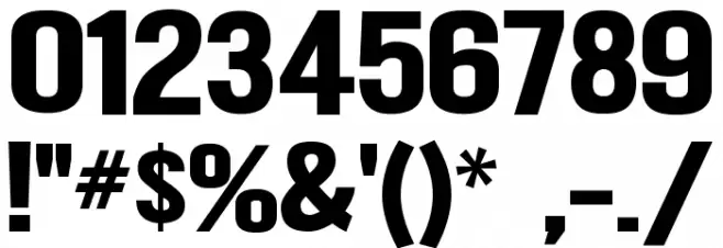 Robot Go Font OTHER CHARS