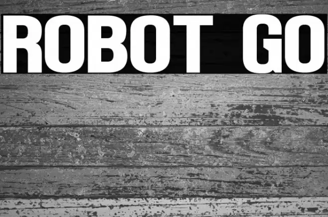 Robot Go Font examples