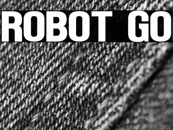 Robot Go Font examples
