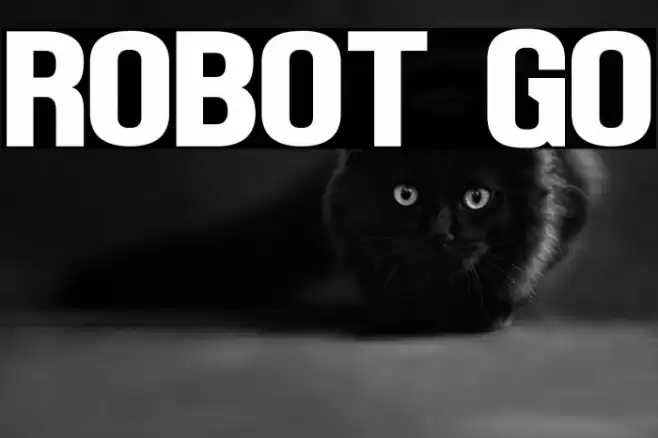 Robot Go Font examples