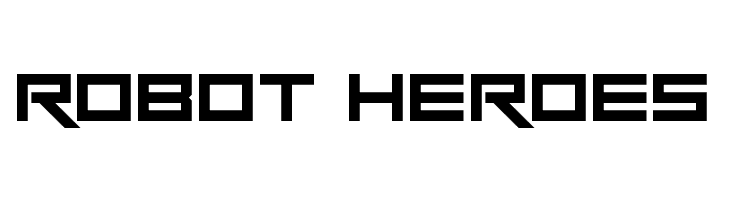 Robot Heroes  Fuentes Gratis Descargar