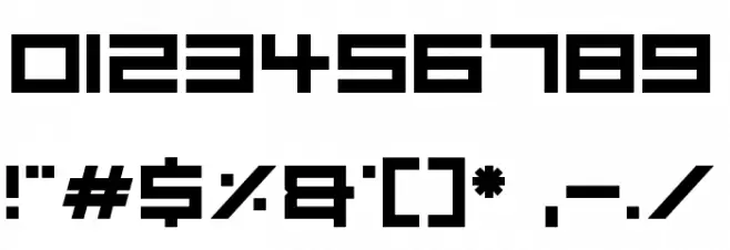 Robot Heroes Font OTHER CHARS