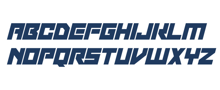 Robot Invaders Italic Lowercase