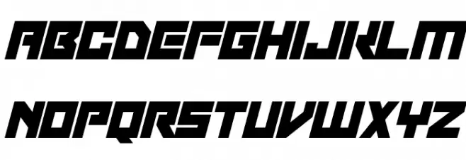 Robot Invaders Italic Fuentes MINÚSCULAS