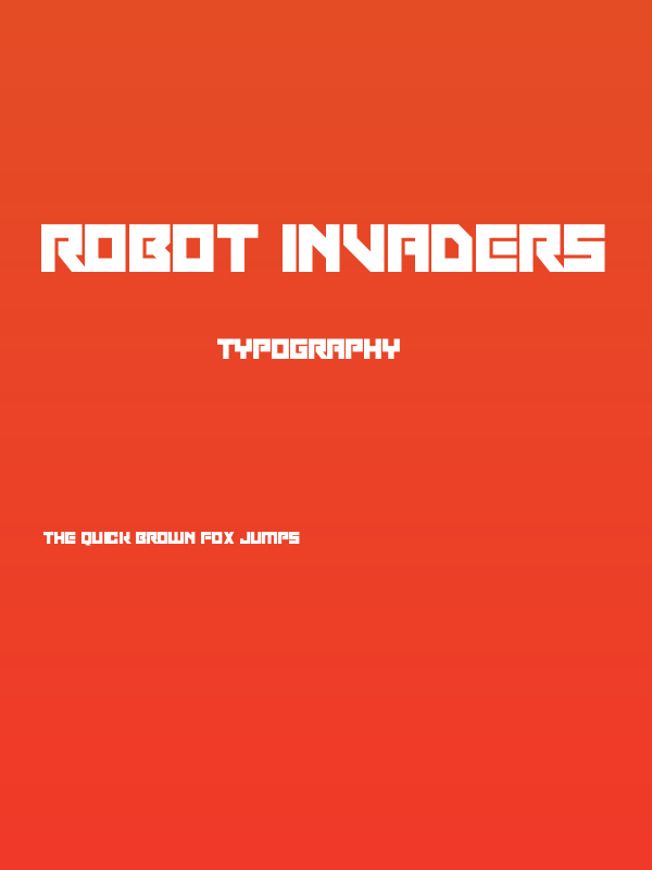 Robot Invaders Poster