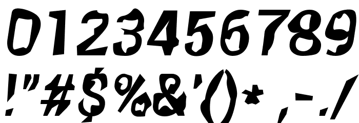Robot Killer Font OTHER CHARS