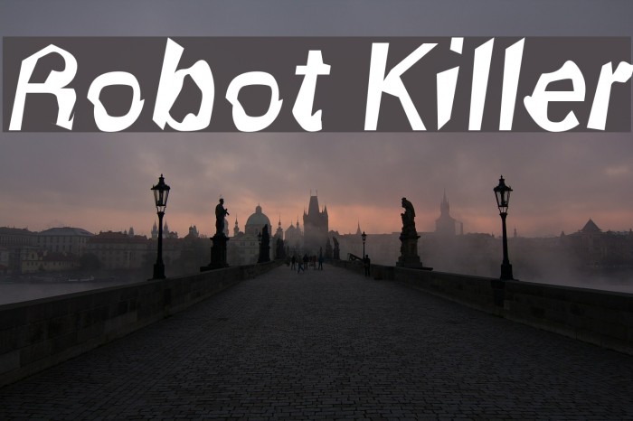 Robot Killer Font examples