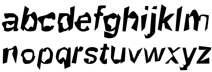Robot Killer Font LOWERCASE