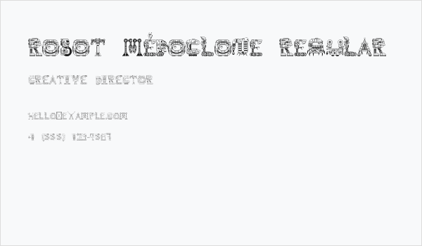 Robot Médoclone Regular Business Card