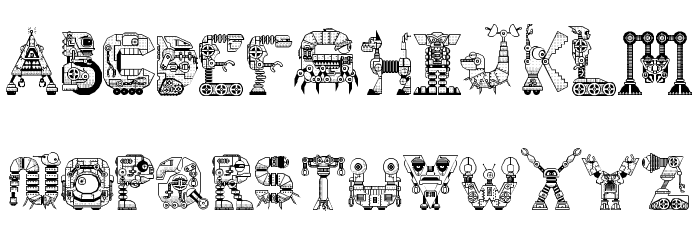 Robot Médoclone Regular Polices MINUSCULES