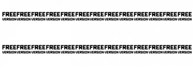 Robot Personal Use Font LOWERCASE