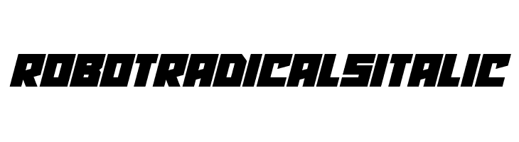 Robot Radicals Italic  Fuentes Gratis Descargar