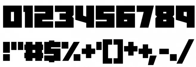 Robot Radicals Font OTHER CHARS