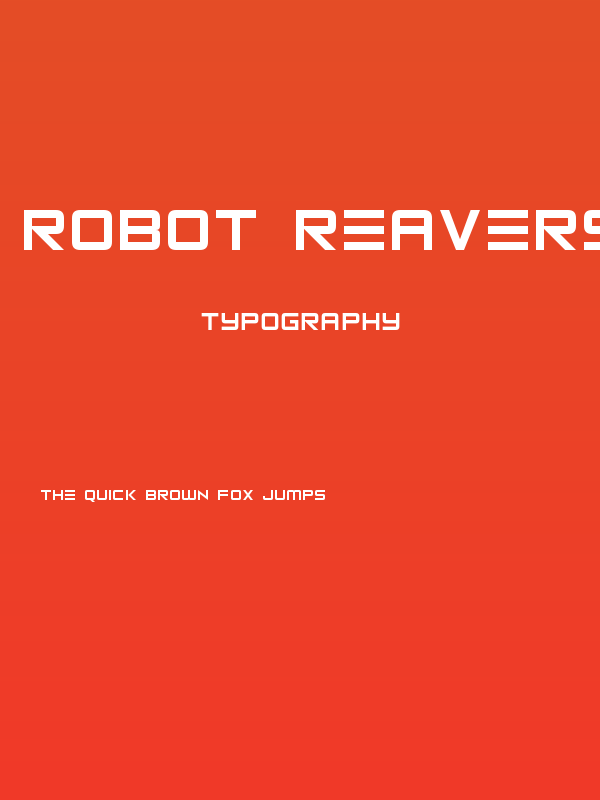 Robot Reavers Italic Poster
