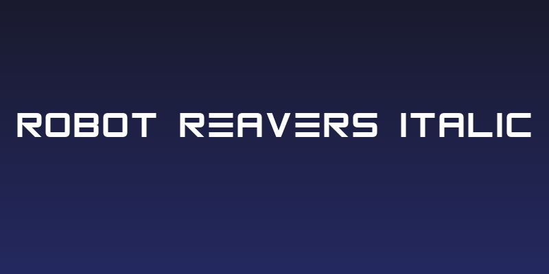 Robot Reavers Italic Social Header