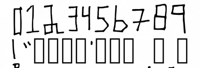 Robot Regular Font OTHER CHARS