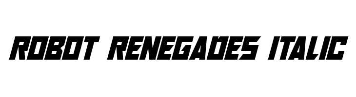 Robot Renegades Italic  フリーフォントのダウンロード