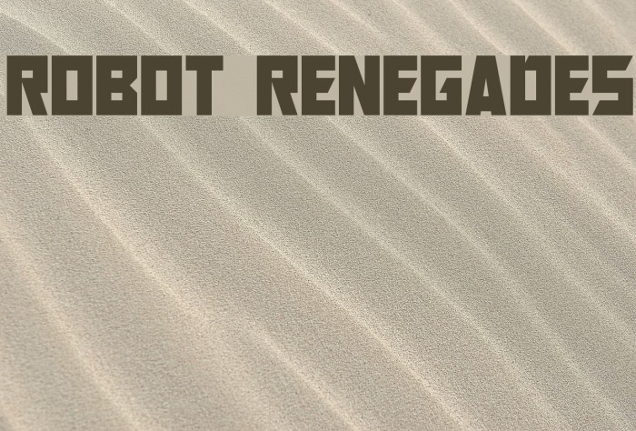 Robot Renegades Font examples