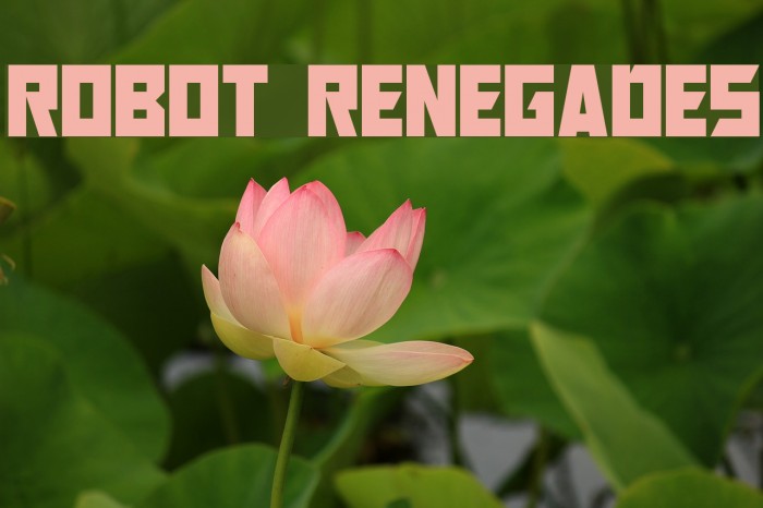 Robot Renegades Font examples