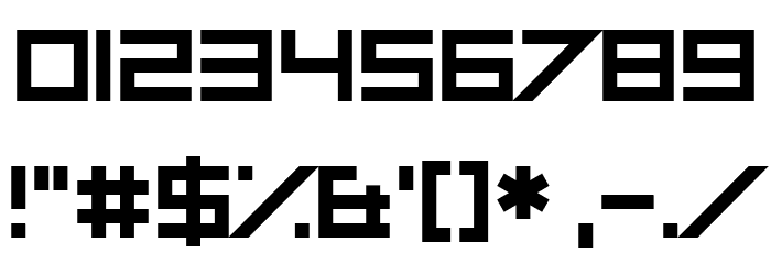 Robot Roc Not a Tilter Font OTHER CHARS