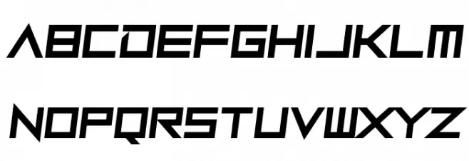 Robot Roc Schriftart Groß